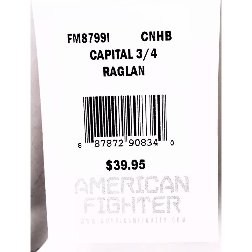 AMERICAN FIGHTER Men's T-Shirt CAPITAL RAGLAN Athl - Picture 7 of 8